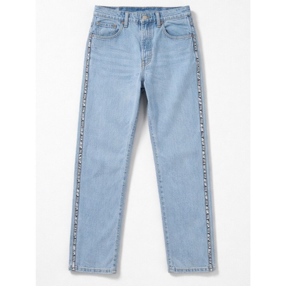 Levi’s 501 high waisted side logo Big E jeans